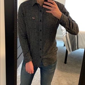 Hollister Gray Flannel
